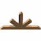 Ekena Millwork Saratoga Timber Gable Bracket, Western Red Cedar, 60"W x 32"H x 3 1/2"D x 5 1/2"F, 13/12 Pitch GBW060X32X0406SAR00SWR - alternate 5